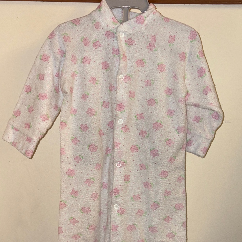 Adorable Floral Kids Nightgown - Pink Blossoms